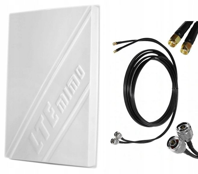 Antena MIMO DUAL LTE 2x 14dBi MODEM Huawei B593 zdjęcie 1