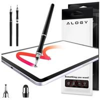 rysik 2w1 alogy pojemnościowy dotykowy do ekranu telefonu tabletu czarny