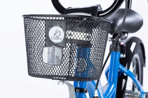 rower rowerek TOMABIKE 14 cali M koszyk torpedo prowadnik L niebieski 2025 na Arena.pl