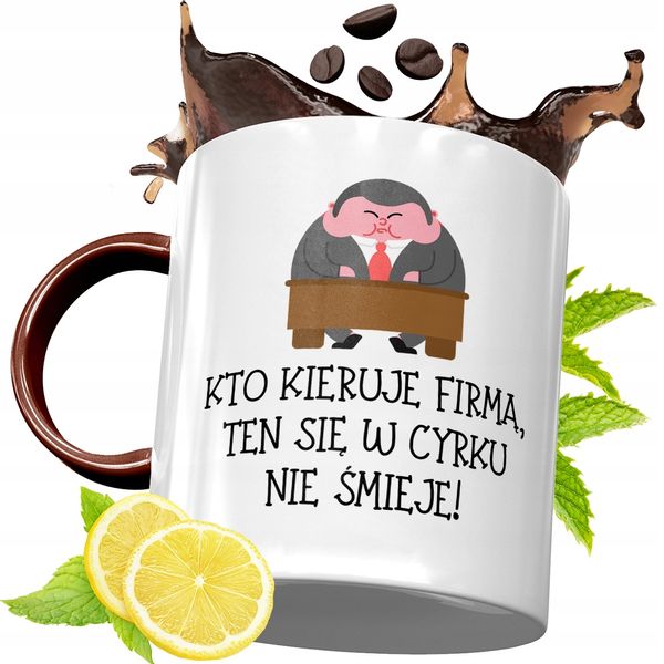 Kubek Bordowy Dla Kierownika Na Urodziny Prezent Z Nadrukiem Ze Zdjęciem zdjęcie 1