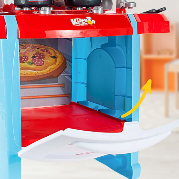 Kuchnia dla dzieci z piekarnikiem i zlewem Niebieska zdjęcie 14
