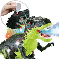 DUŻY INTERAKTYWNY DINOZAUR T-REX ZIEJE PARĄ CHODZI RYCZY ŚWIECI DLA DZIECI