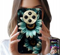 ETUI DO XIAOMI REDMI 14C 4G - NIEBIESKA GERBERA STOKROTKA KWIAT +FOLIA