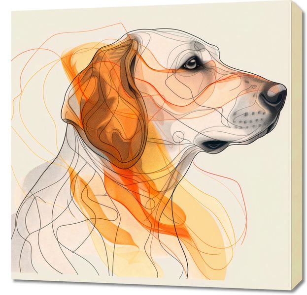 Obraz 70x70cm Kontur Profilowego zdjęcie 1