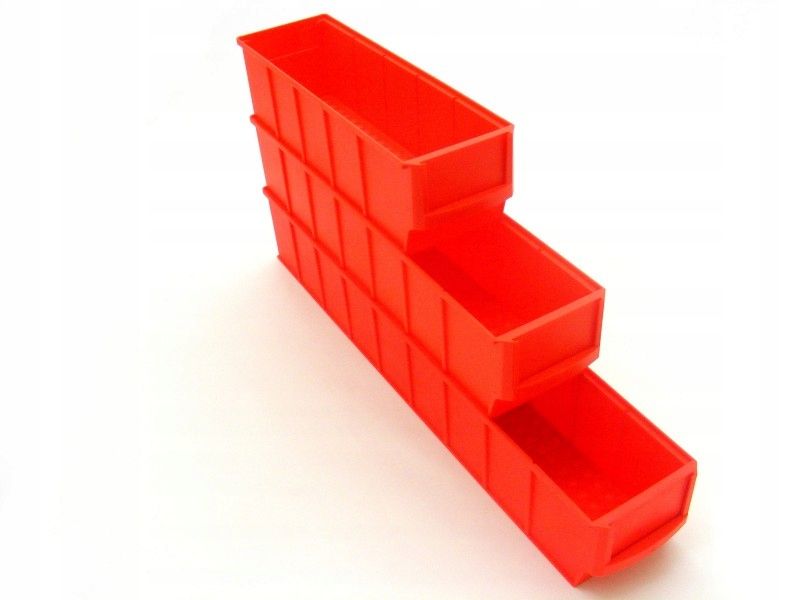 Pojemnik regałowy ShelfBox 400 S | Czerwony zdjęcie 3