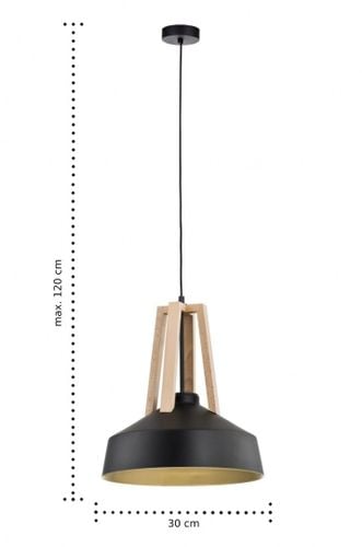 Lampa wisząca 1xE27 TRIX BLACK 112 na Arena.pl