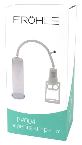 frohle pompka intymna l 20cm - model z tłokiem i zaworem, przezroczysta na Arena.pl