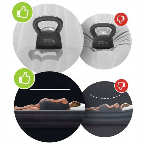 MATERAC DMUCHANY WELUROWY 203x152x25 INTEX 64759 na Arena.pl