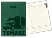 Stylowy kalendarz dla kierowcy książkowy A5 2026 grawerowany tygodniowy