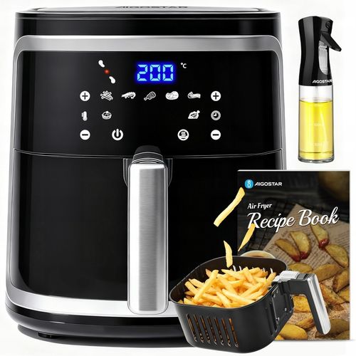 Frytkownica Beztłuszczowa XXL Aigostar Cube Air Fryer 1900W 7L na Arena.pl