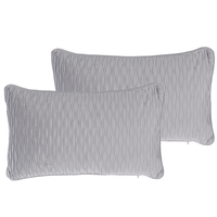 Zestaw 2 poduszek dekoracyjnych 30 x 50 cm szary MOTARI