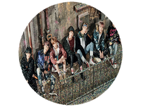 Opłatek na tort BTS