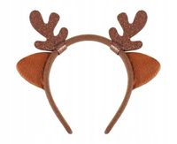 Opaska renifera z uszami brązowa | NW-ORUB