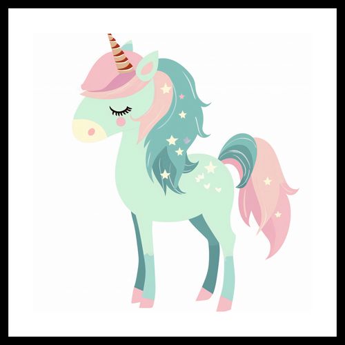 Plakat 50x50cm Jednorożec Marzeń na Arena.pl