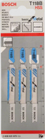 Brzeszczot do wyrzynarki Basic for Metal do blachy stalowej T118B 3szt BOSCH