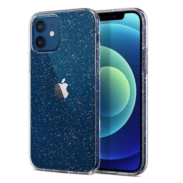 Crystal Glitter Case do Iphone 13 Srebrny zdjęcie 1