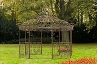 Pawilon ogrodowy altana ogrodowa metalowa pergola 350 cm