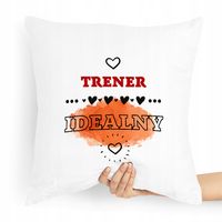 Prezent Poduszka Dla Trenera Trener Idealny Z Nadrukiem Ze Zdjęciem