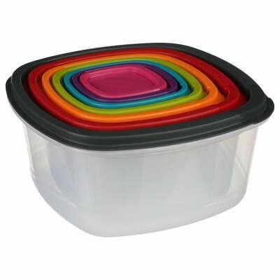 Zestaw 7 kwadratowych pojemników na Arena.pl