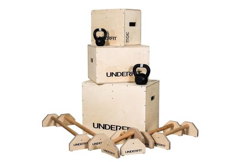 Drewniane uchwyty do pompek paraletki UNDERFIT 28 cm na Arena.pl