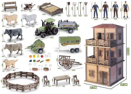 Farma ze zwierzętami zestaw kreatywny 311 elementów realistyczne figurki na Arena.pl