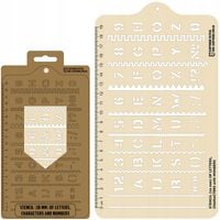 Linijka taktyczna M-Tac Protractor Stencil NATO podręczna przezroczysta