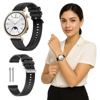 Pasek do Garmin Forerunner 255S 265S Vivoactive Venu2S 3S 4S czarny silikon