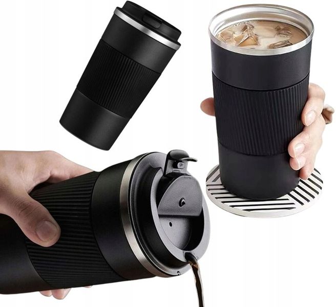 Kubek termiczny butelka termos na kawę ANTYPOŚLIZGOWY HERBATA napój 510ML zdjęcie 12