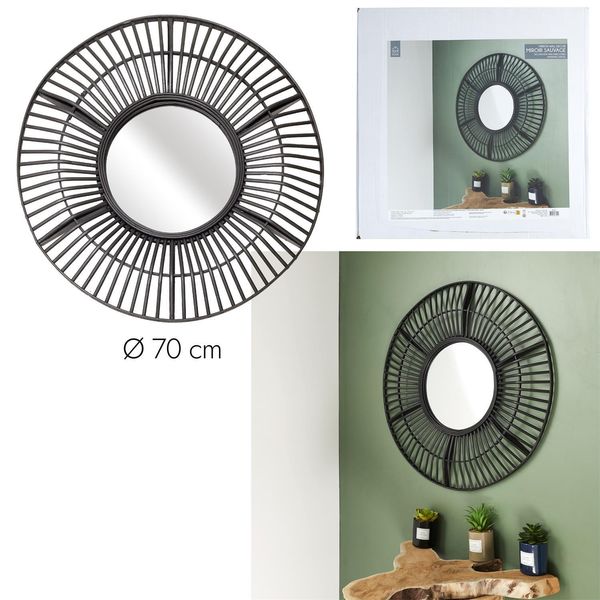 Lustro Wild czarne 70 cm zdjęcie 2