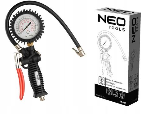 NEO PISTOLET DO POMPOWANIA Z MANOMETREM 80MM na Arena.pl