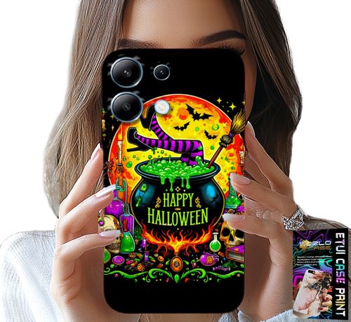 ETUI DO XIAOMI NOTE 14S - WIEDŹMA KOCIOŁEK RÓŻDŻKA HALLOWEEN SZKŁO na Arena.pl