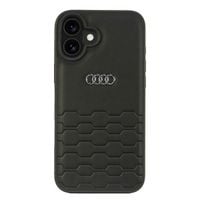 audi synthetic leather iphone 16 plus6.7 czarny/black hardcase