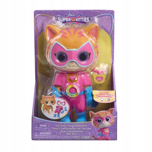 DISNEY JUNIOR SUPERKOTY SUPER KITTIES INTERAKTYWNA FIGURKA GINNY GOSIA 20CM na Arena.pl