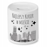 Skarbonka Dla Kuriera Najlepszy Kurier W Mieście Z Nadrukiem Ze Zdjęciem