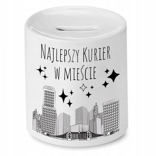 Skarbonka Dla Kuriera Najlepszy Kurier W Mieście Z Nadrukiem Ze Zdjęciem na Arena.pl