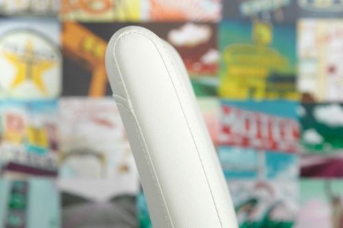 INVICTA Krzesło HAMPTON białe - ekoskóra, chrom na Arena.pl