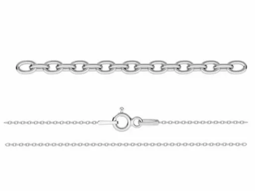 Łańcuszek ankier 45cm 1,1mm srebrny 925 #A030 45CM zdjęcie 1