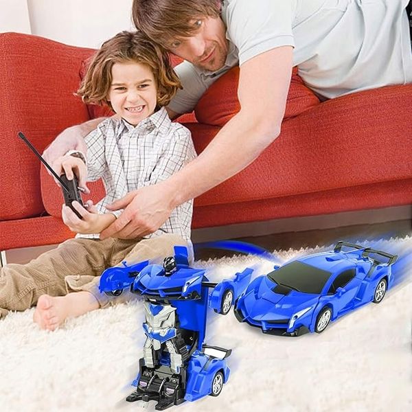 ROBOT TRANSFORMUJĄCY SIE W SAMOCHÓD LAMBO 2W1 AUTO NA PILOT RC DZIECI zdjęcie 7