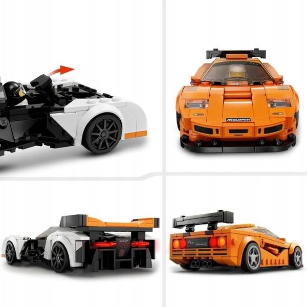 LEGO Speed Champions 2 x samochód McLaren Solus i F1 LM 76918 Auto Wyścig zdjęcie 3