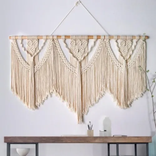 Makrama na Ścianę Boho Łapacz Snów Ozdoba Ścienna na Arena.pl
