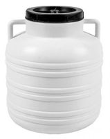 Beczka Kiszonka - biała, uchwyty, 20 L