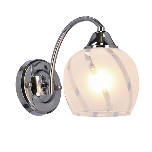 Prego lampa kinkiet chromowy 1x40W E27 klosz bezbarwny na Arena.pl
