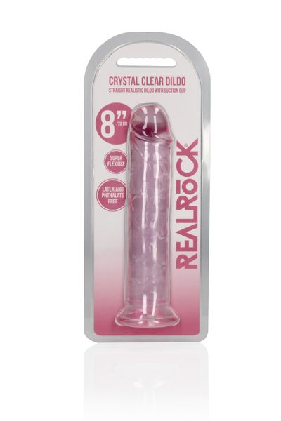 Straight Realistic Dildo With Suction Cup - 8'' / 20 zdjęcie 2