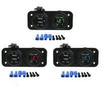 SAMOCHÓD WOLTOMIERZ ŁADOWARKA 2x USB 2A PANEL 2w1
