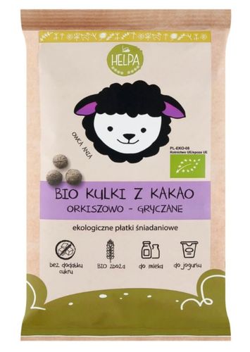 Helpa Kulki Orkiszowo - Gryczane Z Kakao Bez Dodatku Cukrów BIO 160 g na Arena.pl