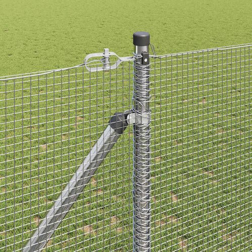 Ogrodzenie z słupkami Srebrny 1.2 x 50 m Stal na Arena.pl