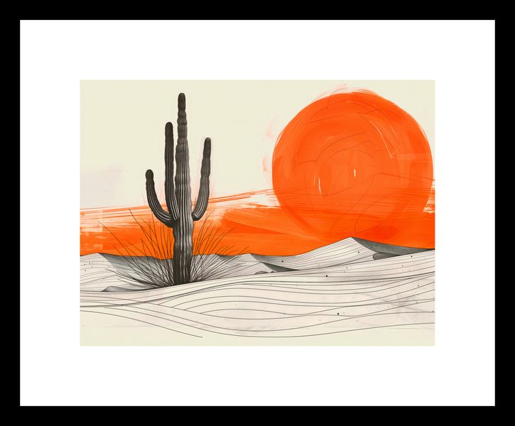 Plakat 20x15cm Kaktus Saguaro zdjęcie 3