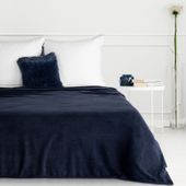 Miękki koc z mikroflano SIMPLE 150X200 granatowy