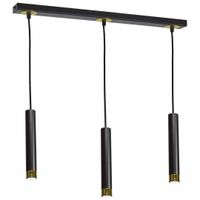 LAMPA WISZĄCA DANI BLACK/GOLD 3XGU10