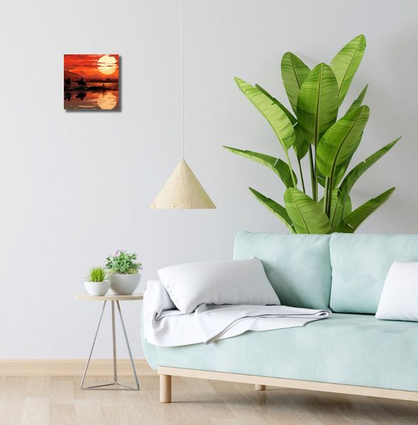 Obraz 20x20cm Zachód Słońca na Prerii zdjęcie 2